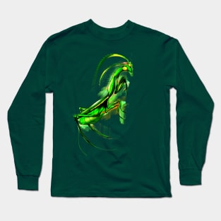 Praying Mantis Doodle Long Sleeve T-Shirt